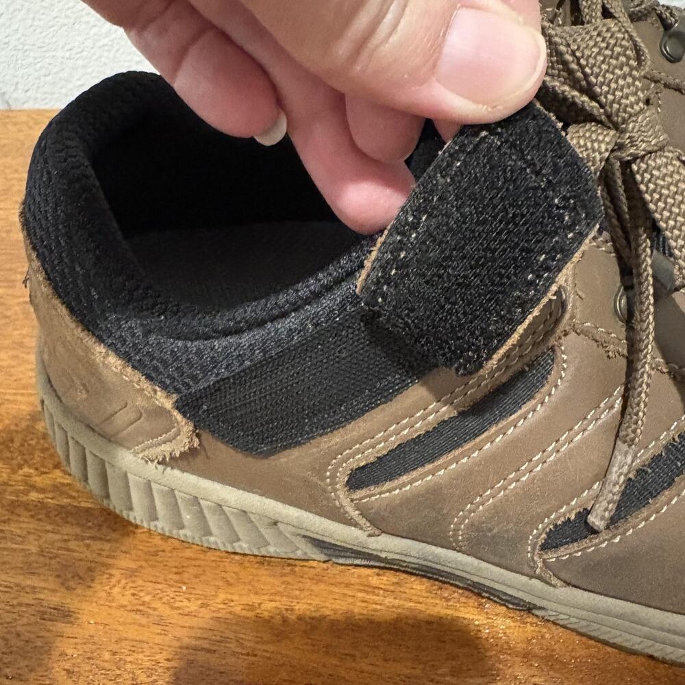 OrthoFeet 981 Tahoe Men 9 EE X-Wide Tan Brown Leather Orthopedic Walking Shoes‎ - Picture 4 of 11